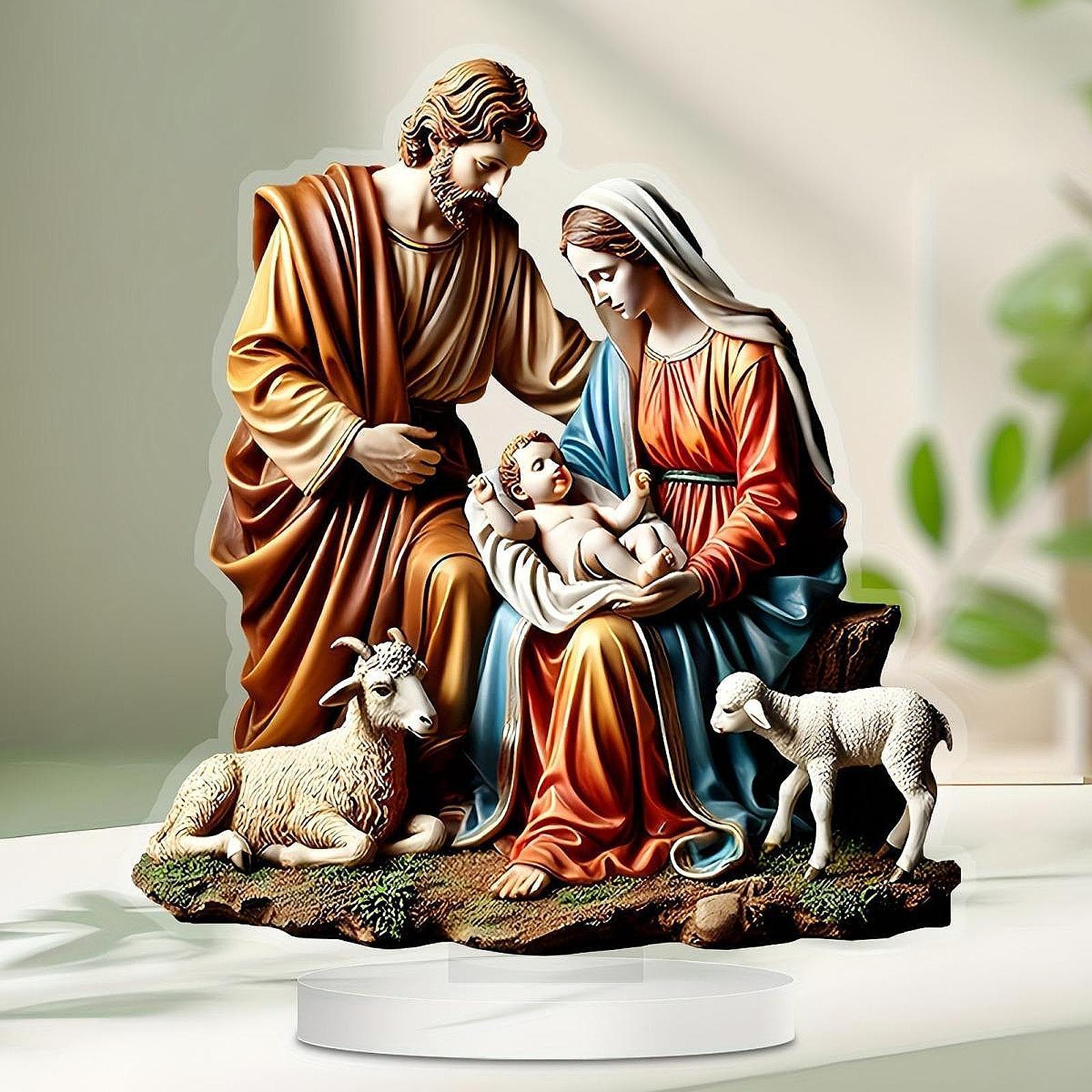 Virgin Mary and Baby Statue Cr - Home Decor Quirky บทวิจารณ์และราคา