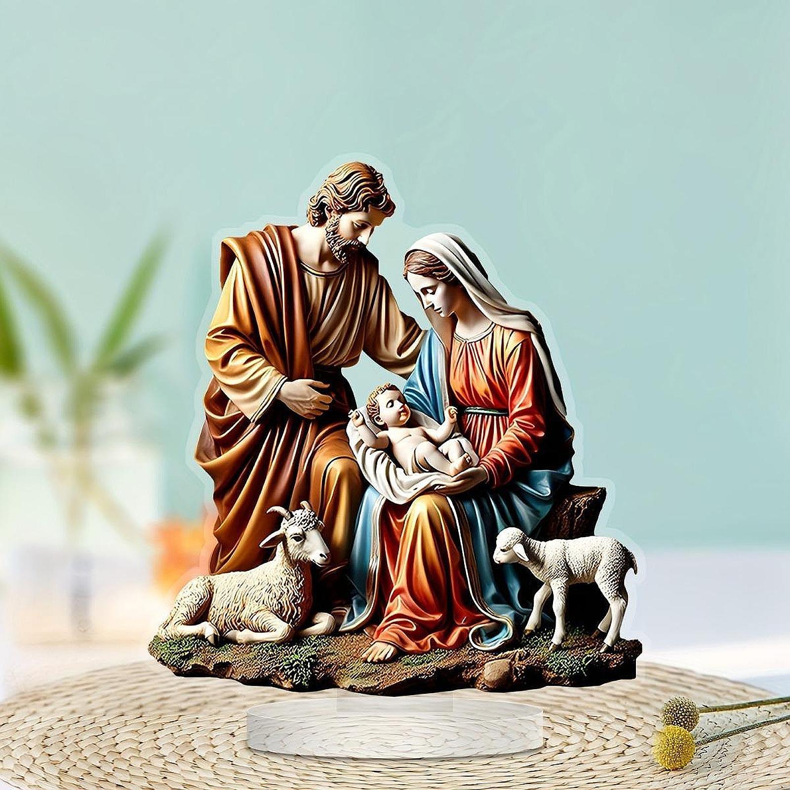 Virgin Mary and Baby Statue Cr - Home Decor Quirky บทวิจารณ์และราคา