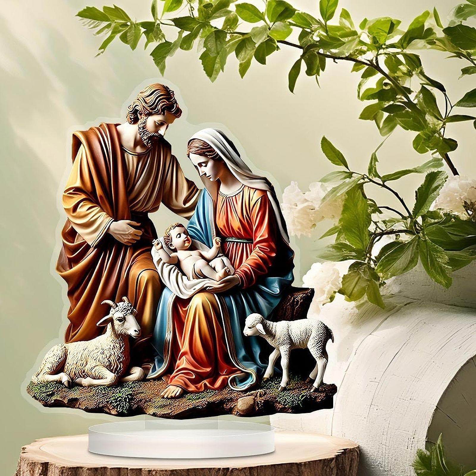 Virgin Mary and Baby Statue Cr - Home Decor Quirky บทวิจารณ์และราคา