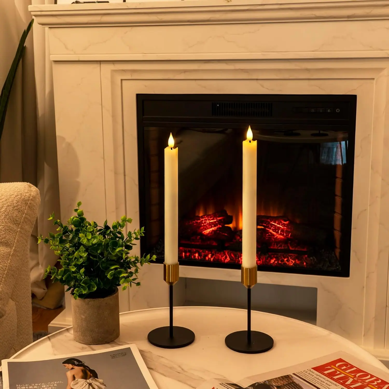 2-Pack Real Wax Flameless Tape - Home Decor Free Images บทวิจารณ์และราคา