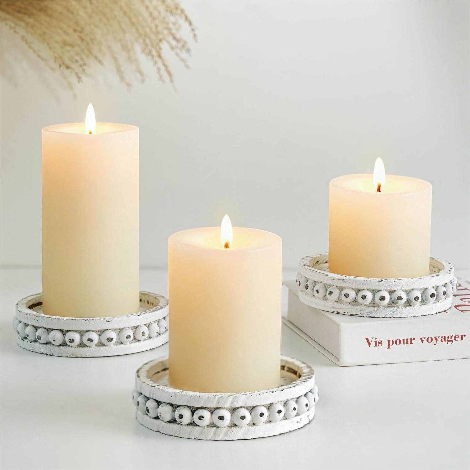 Wooden Candle Holder for Pilla - Home Decor Free Images บทวิจารณ์และราคา