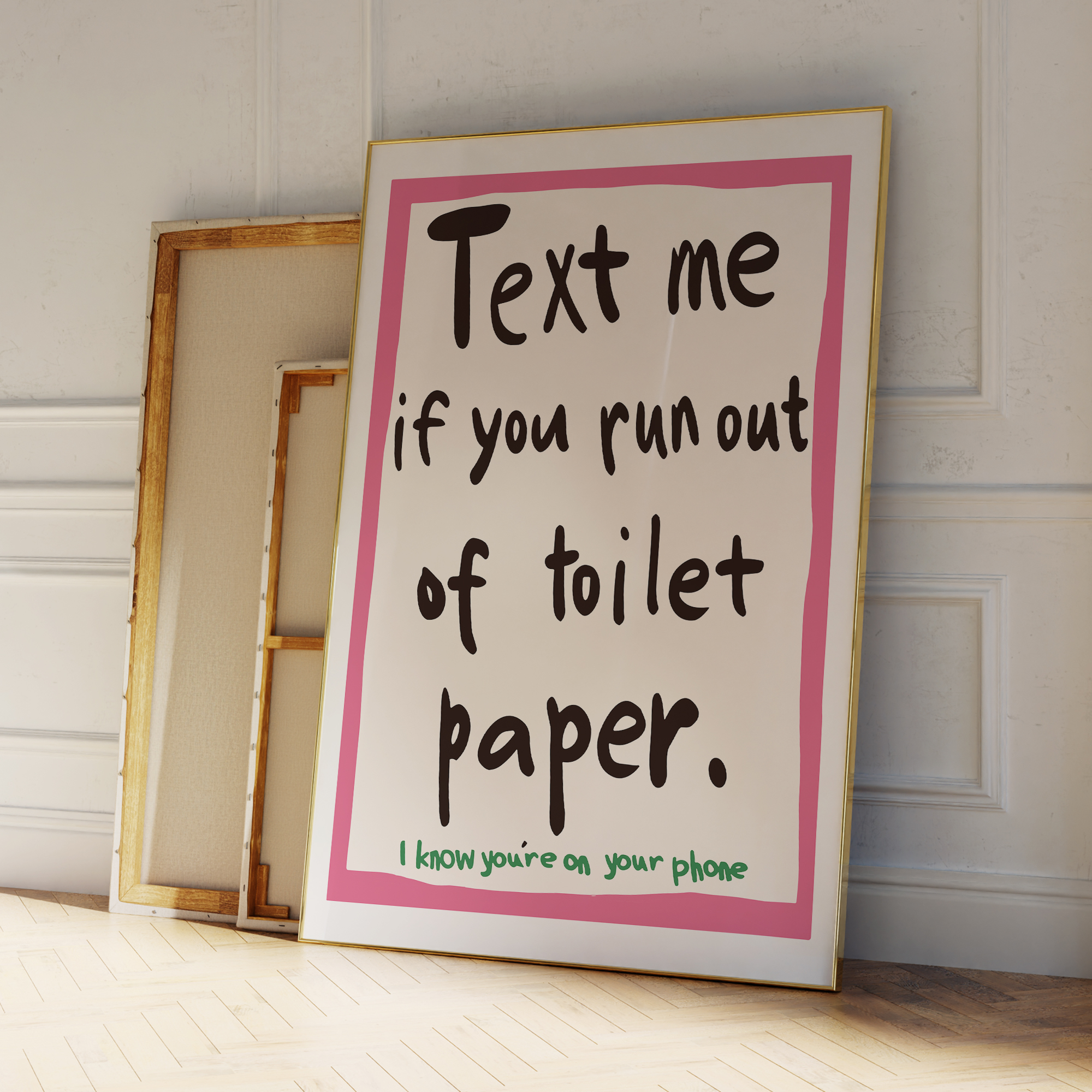 Modern Text Me If You Run Out  - Home Decor On Wall บทวิจารณ์และราคา