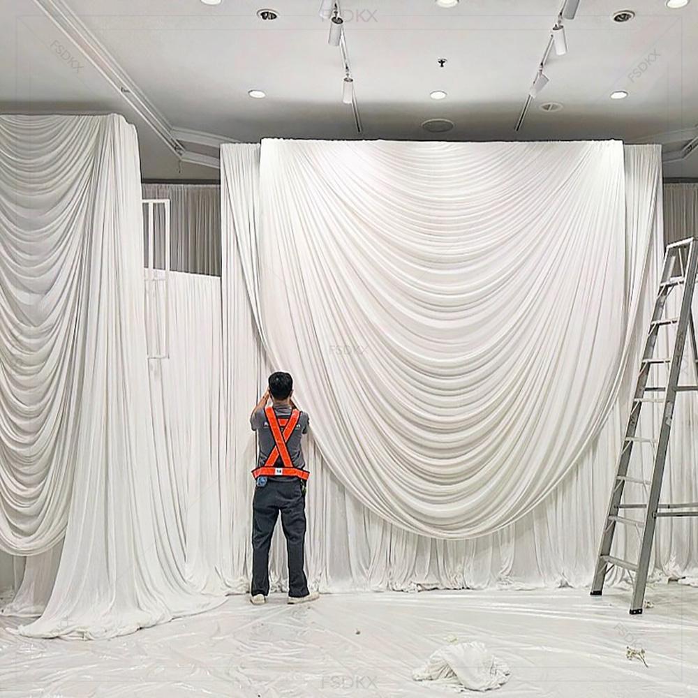 FSDKX Cheap White Ice Silk Clo - Home Decor Curtain บทวิจารณ์และราคา