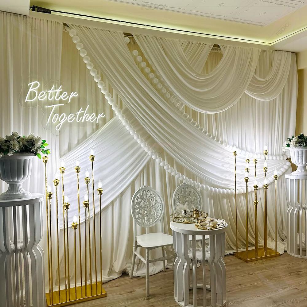 FSDKX Cheap White Ice Silk Clo - Home Decor Curtain บทวิจารณ์และราคา