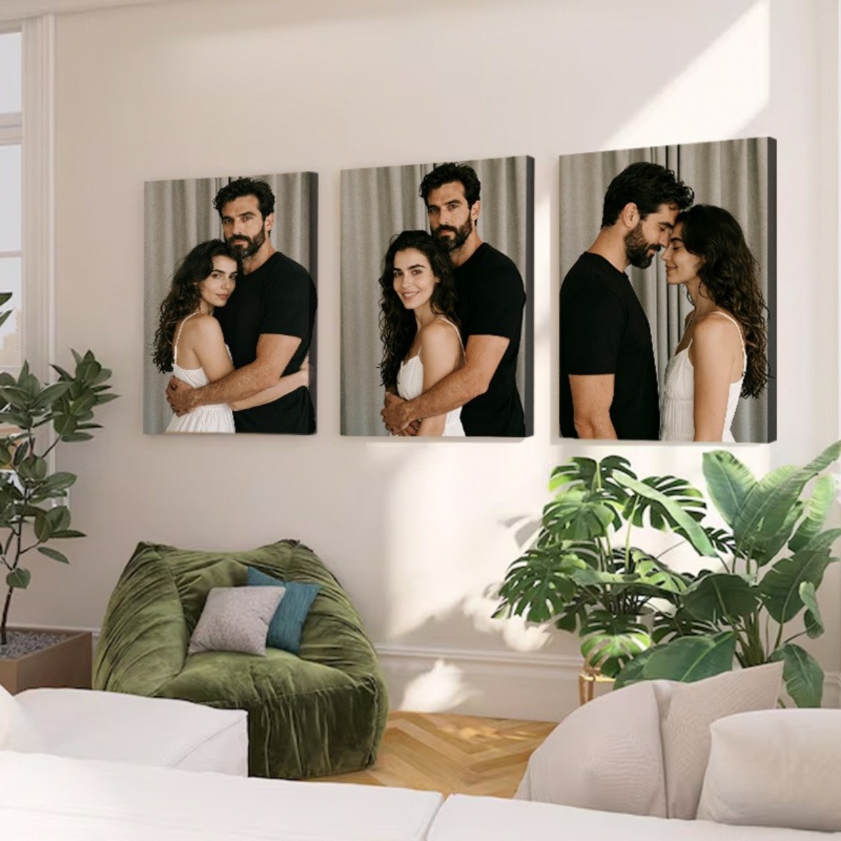 Set of 3 Custom Photo Decor Pi - Home Decor Canvas บทวิจารณ์และราคา