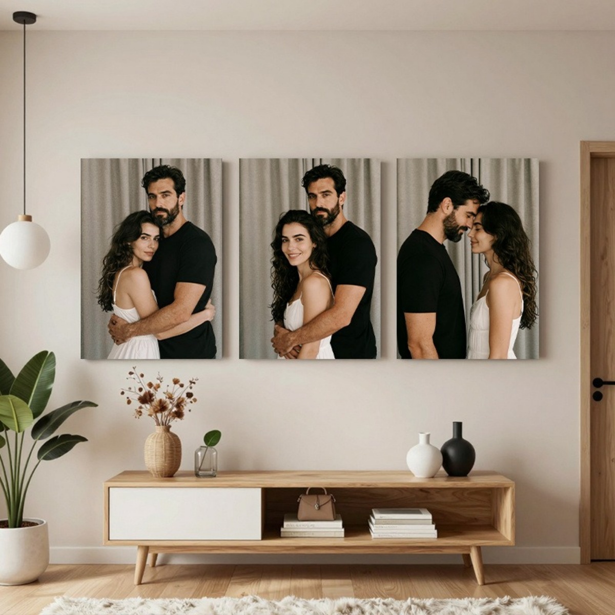 Set of 3 Custom Photo Decor Pi - Home Decor Canvas บทวิจารณ์และราคา