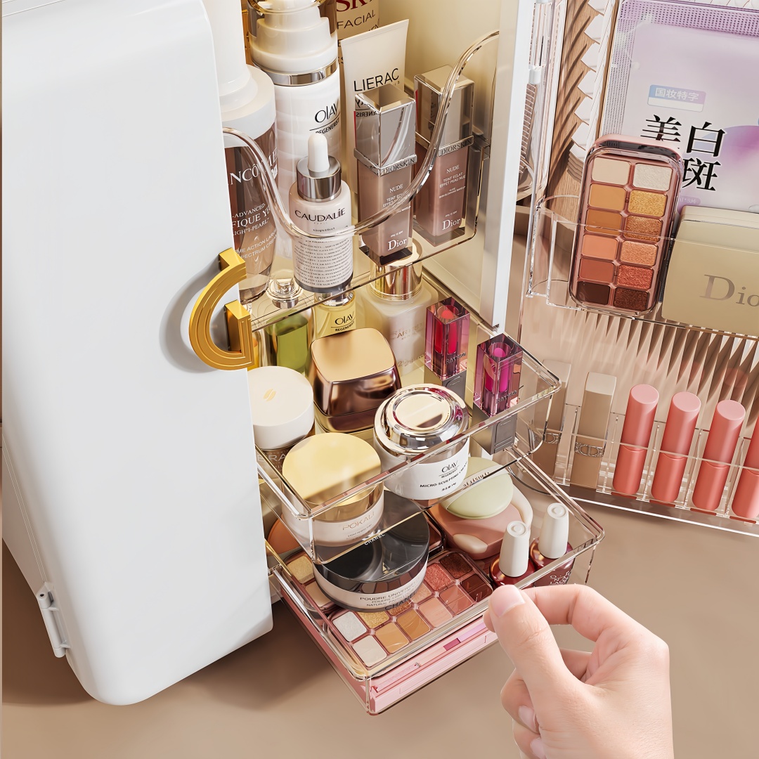 Large Capacity Acrylic Makeup  - Vanity Home Decor บทวิจารณ์และราคา