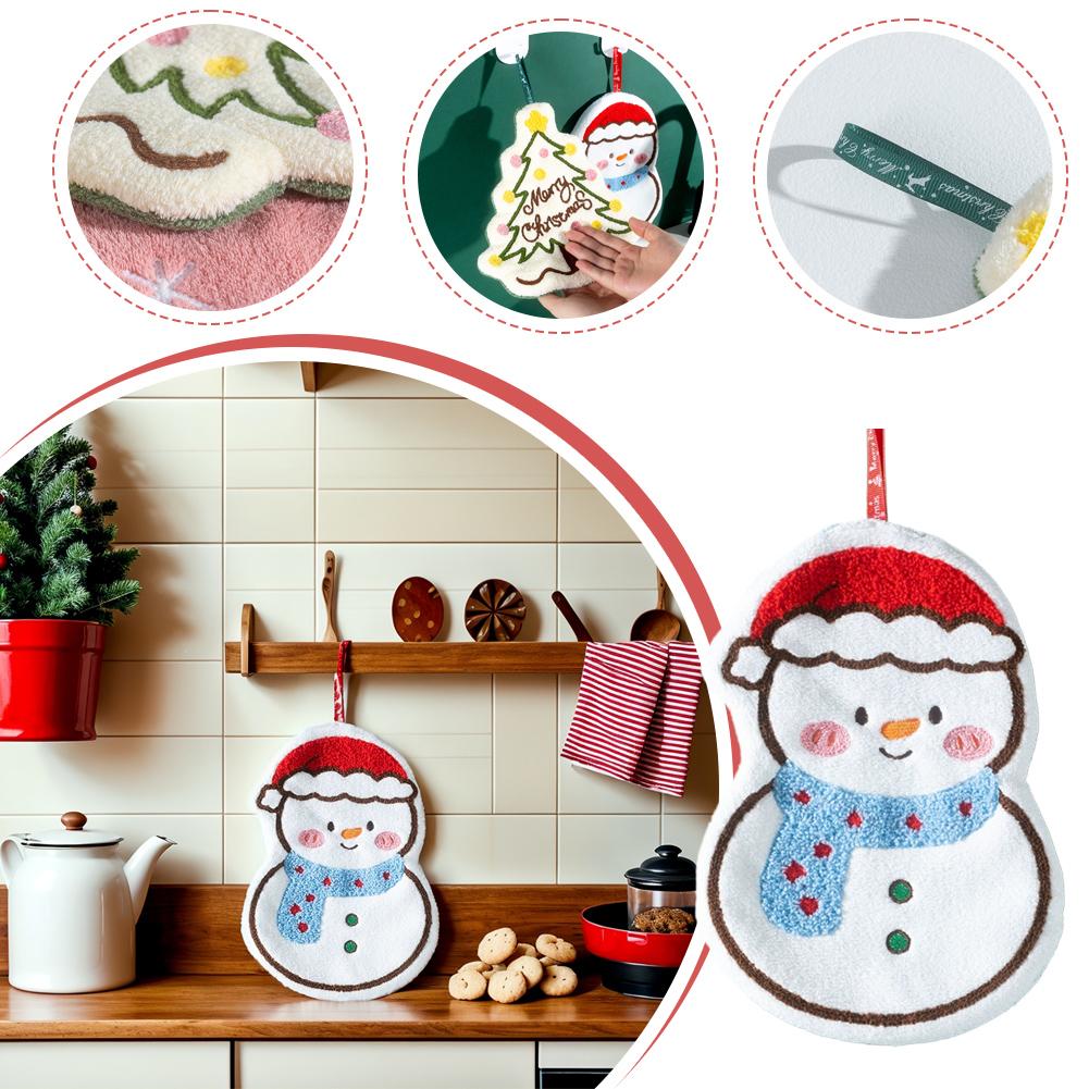 Christmas Cartoon Hand Towel C - Home Decor Xmas Gifts บทวิจารณ์และราคา
