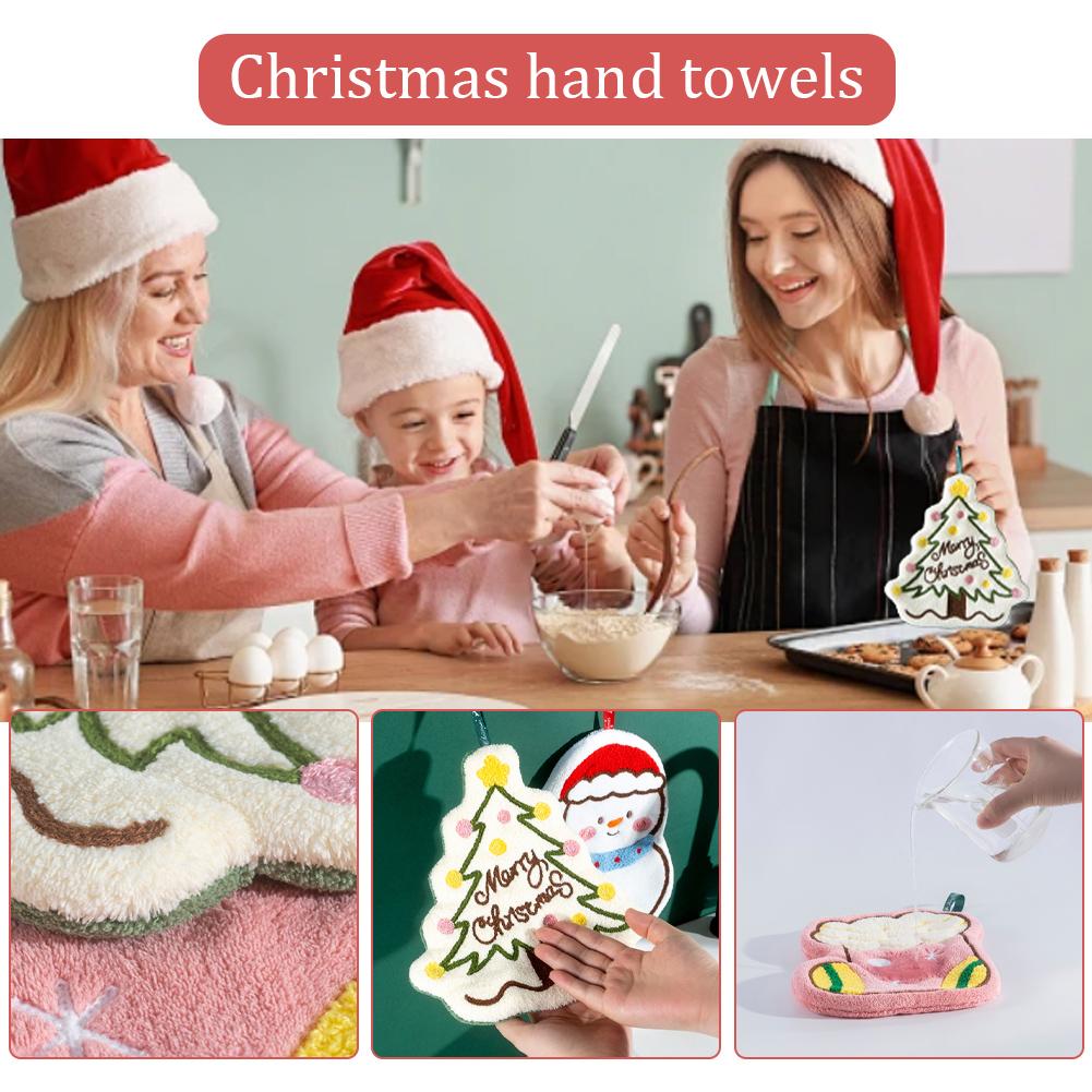 Christmas Cartoon Hand Towel C - Home Decor Xmas Gifts บทวิจารณ์และราคา