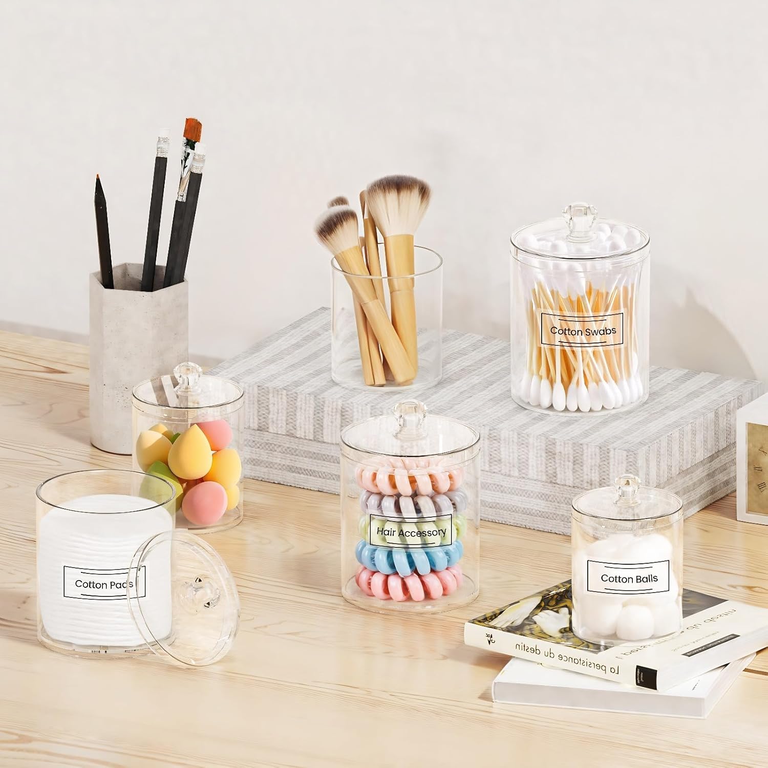 Acrylic Qtip Holder 6 Pack wit - Home Decor Free Images บทวิจารณ์และราคา