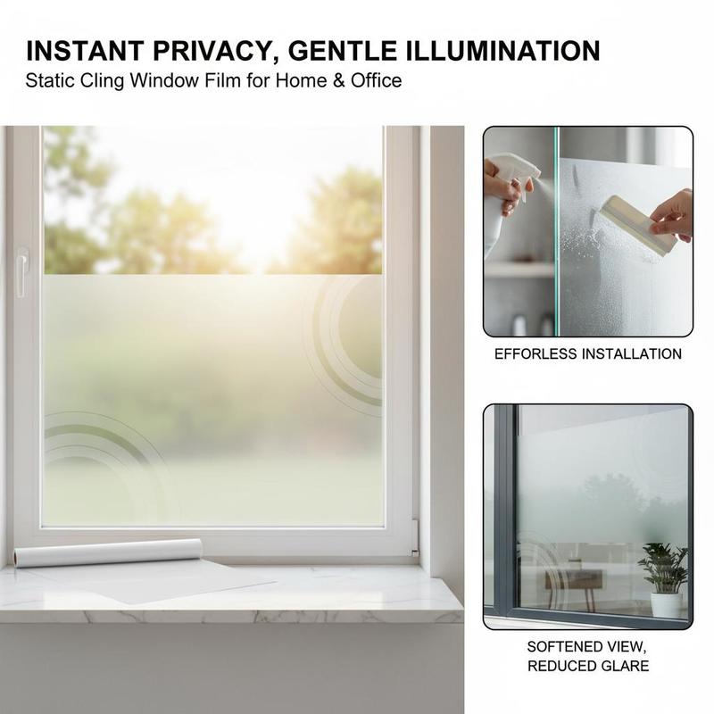 Frosted Window Cover 23.6 in x - Home Decor Mirror บทวิจารณ์และราคา