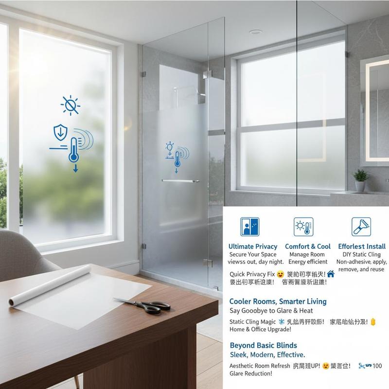 Frosted Window Cover 23.6 in x - Home Decor Mirror บทวิจารณ์และราคา