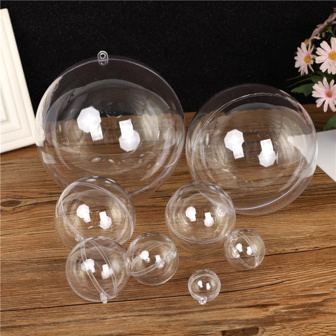 1-20CM Transparent Balls Hollo - Home Decor Xmas Gifts บทวิจารณ์และราคา