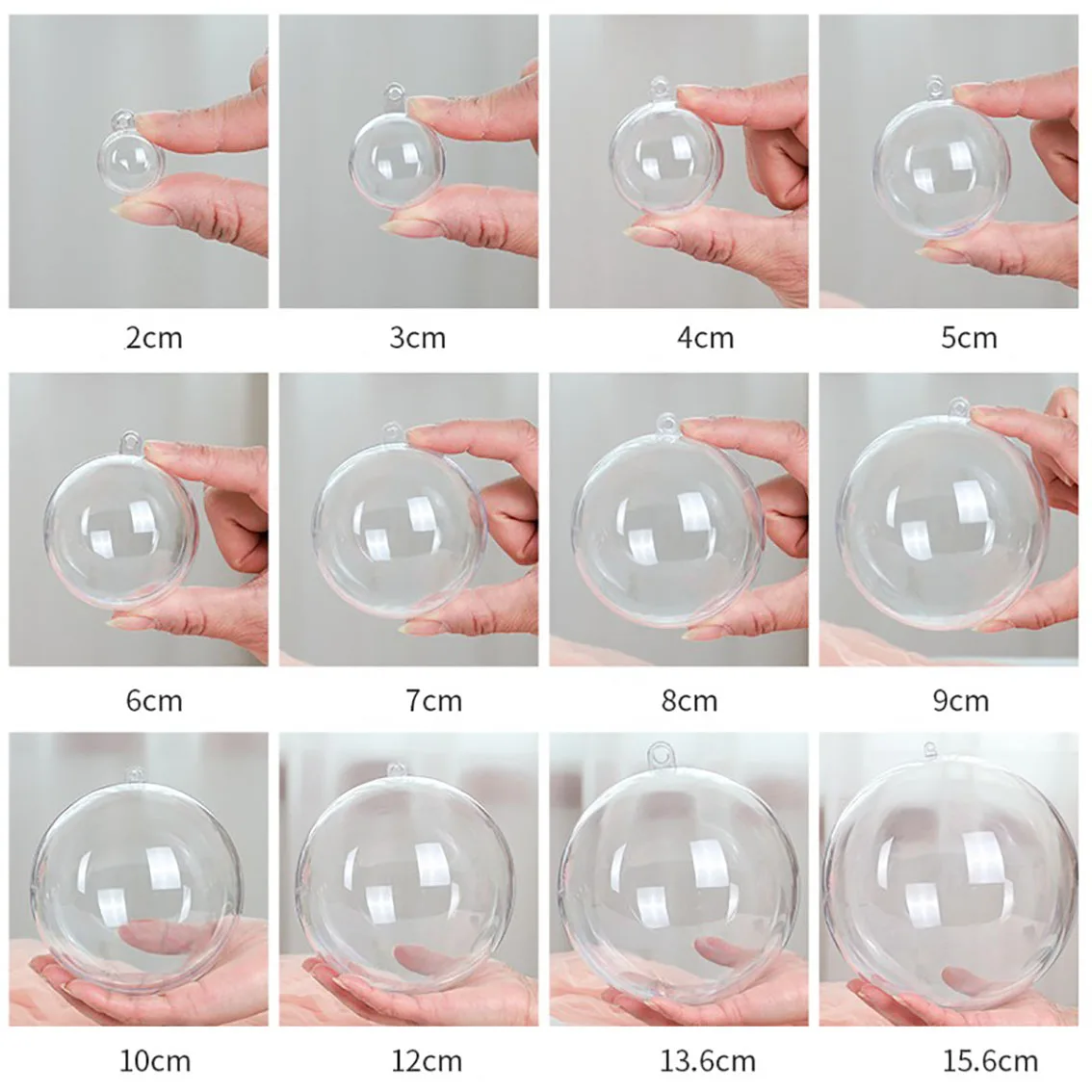 1-20CM Transparent Balls Hollo - Home Decor Xmas Gifts บทวิจารณ์และราคา