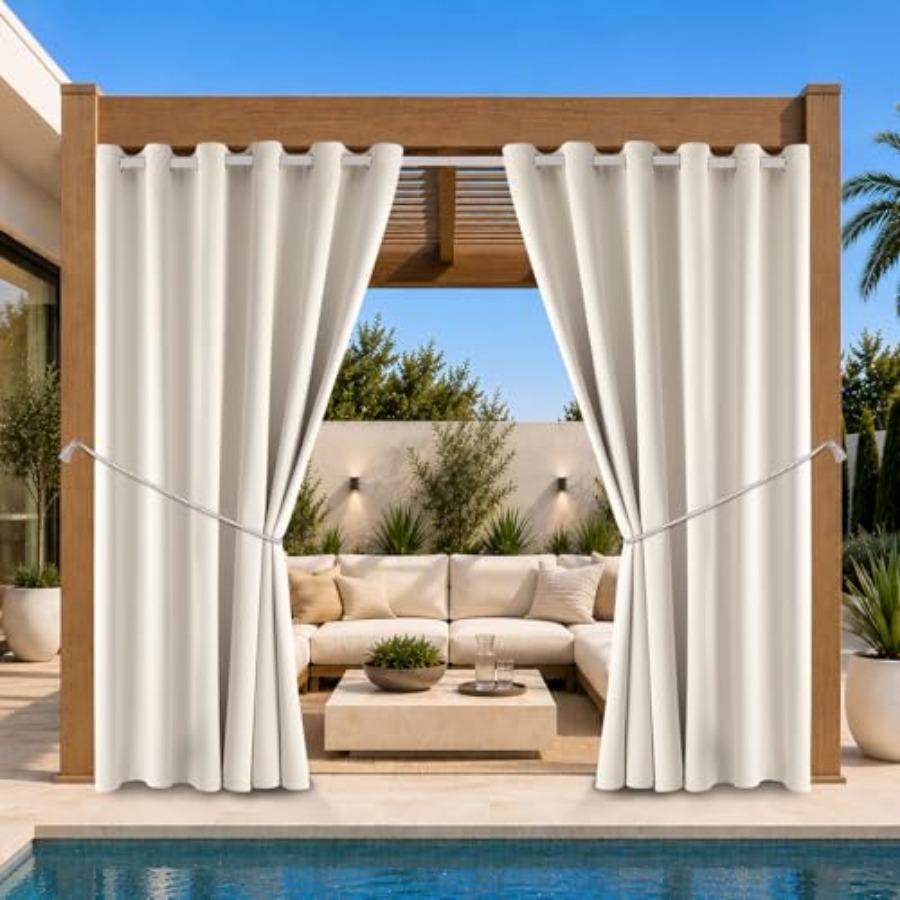 Waterproof Outdoor Curtain W84 - Home Decor Curtain บทวิจารณ์และราคา