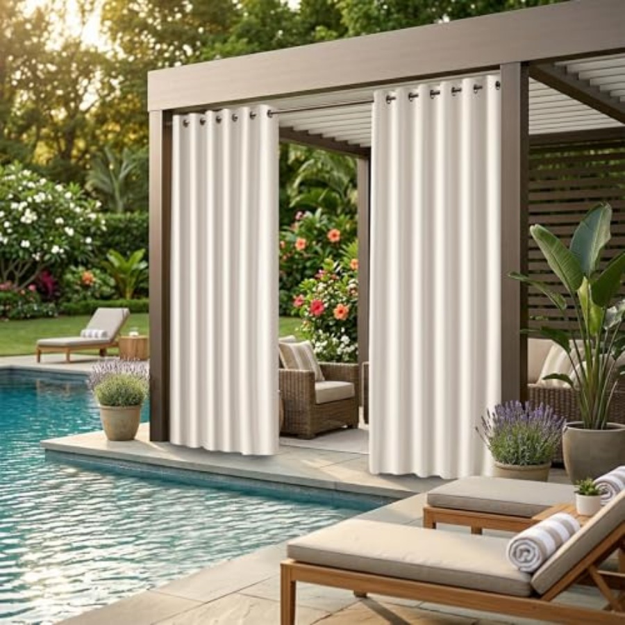 Waterproof Outdoor Curtain W84 - Home Decor Curtain บทวิจารณ์และราคา