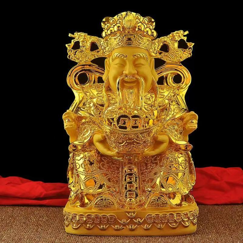 Feng Shui Gold God of Wealth L - Home Decor Living Room บทวิจารณ์และราคา