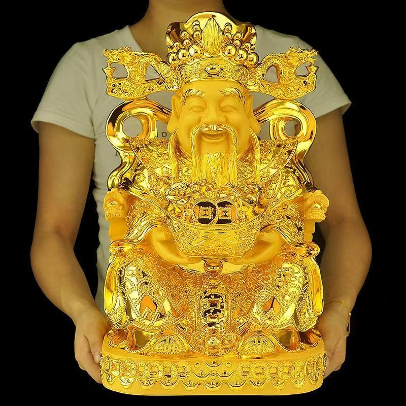 Feng Shui Gold God of Wealth L - Home Decor Living Room บทวิจารณ์และราคา