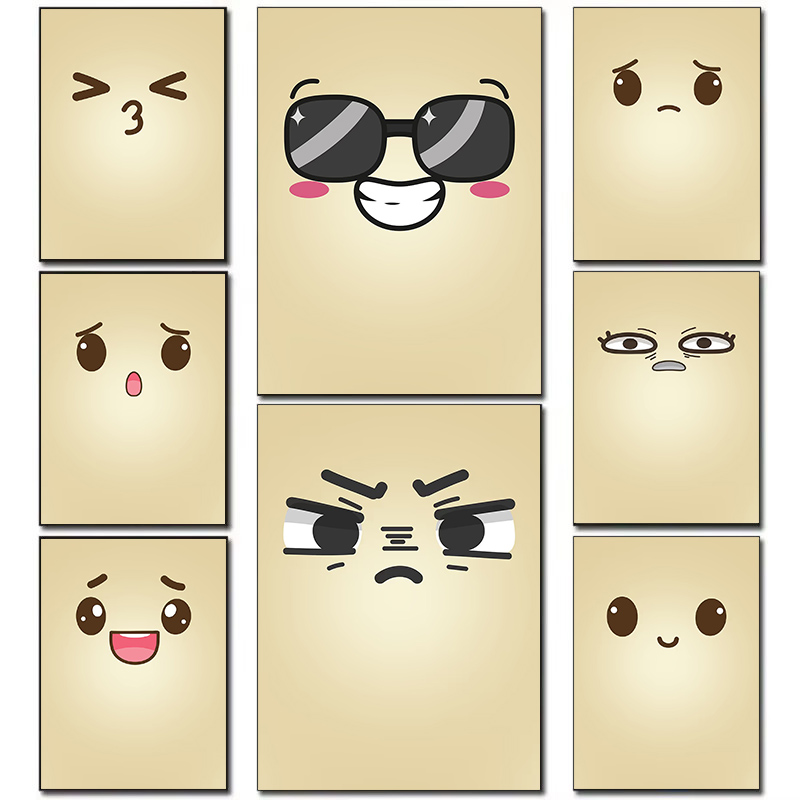 Surprise Cute Face Emoji Patte - Home Decor Emoji บทวิจารณ์และราคา