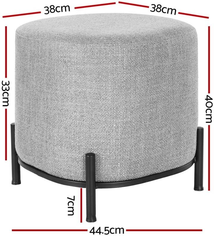 **/Ottoman, Round Footstool Lo - Vanity Home Decor บทวิจารณ์และราคา