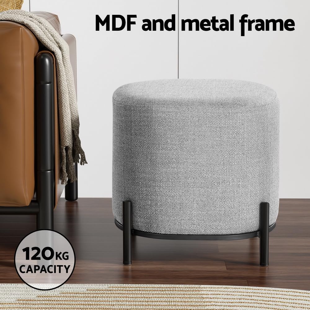 **/Ottoman, Round Footstool Lo - Vanity Home Decor บทวิจารณ์และราคา