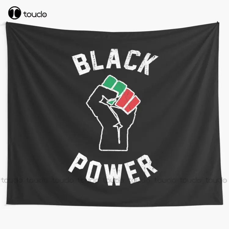 Black Power Fist Tapestry Tape - Home Decor Website บทวิจารณ์และราคา
