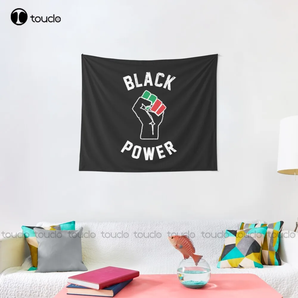 Black Power Fist Tapestry Tape - Home Decor Website บทวิจารณ์และราคา