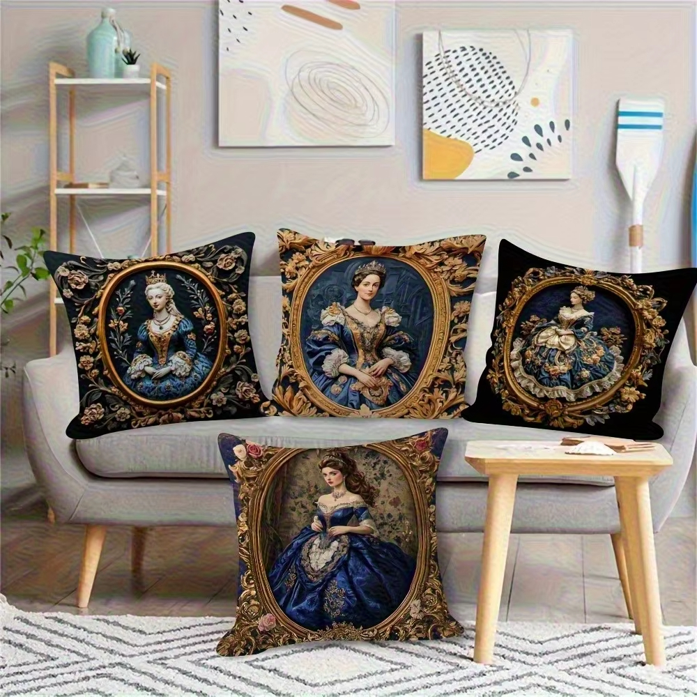 Elegant Royal Pillow Cover Dou - Home Decor Living Room Ideas บทวิจารณ์และราคา