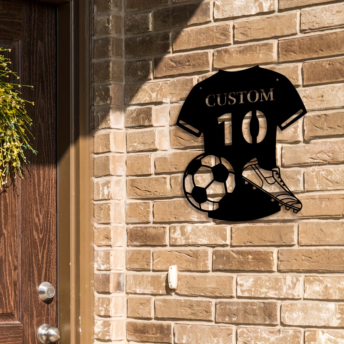 Custom Metal Soccer Jersey Sig - Home Decor Living Room บทวิจารณ์และราคา