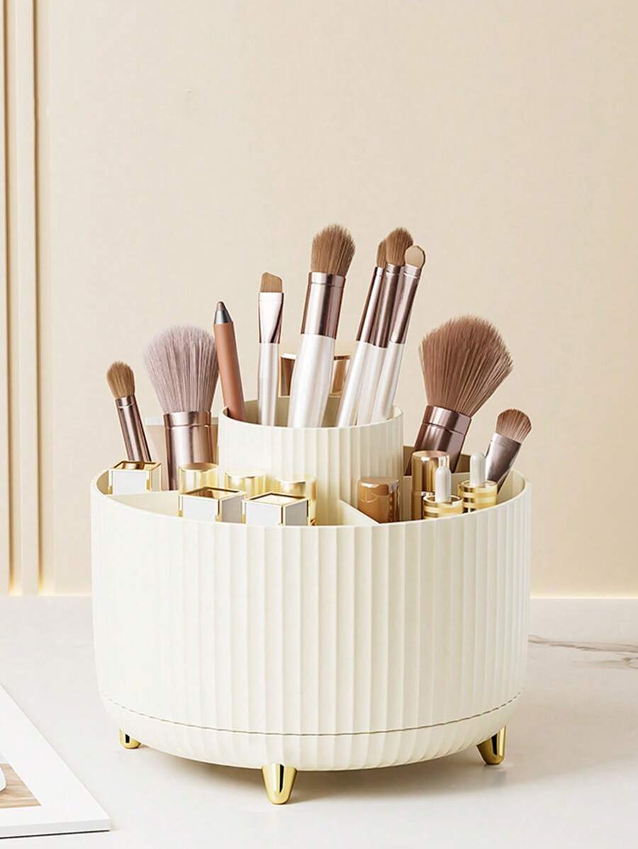 Desktop Rotating Makeup Brush  - Vanity Home Decor บทวิจารณ์และราคา