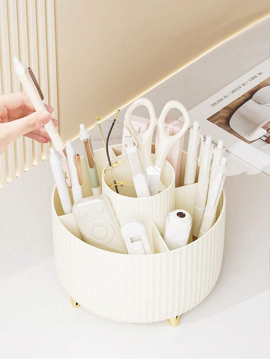 Desktop Rotating Makeup Brush  - Vanity Home Decor บทวิจารณ์และราคา