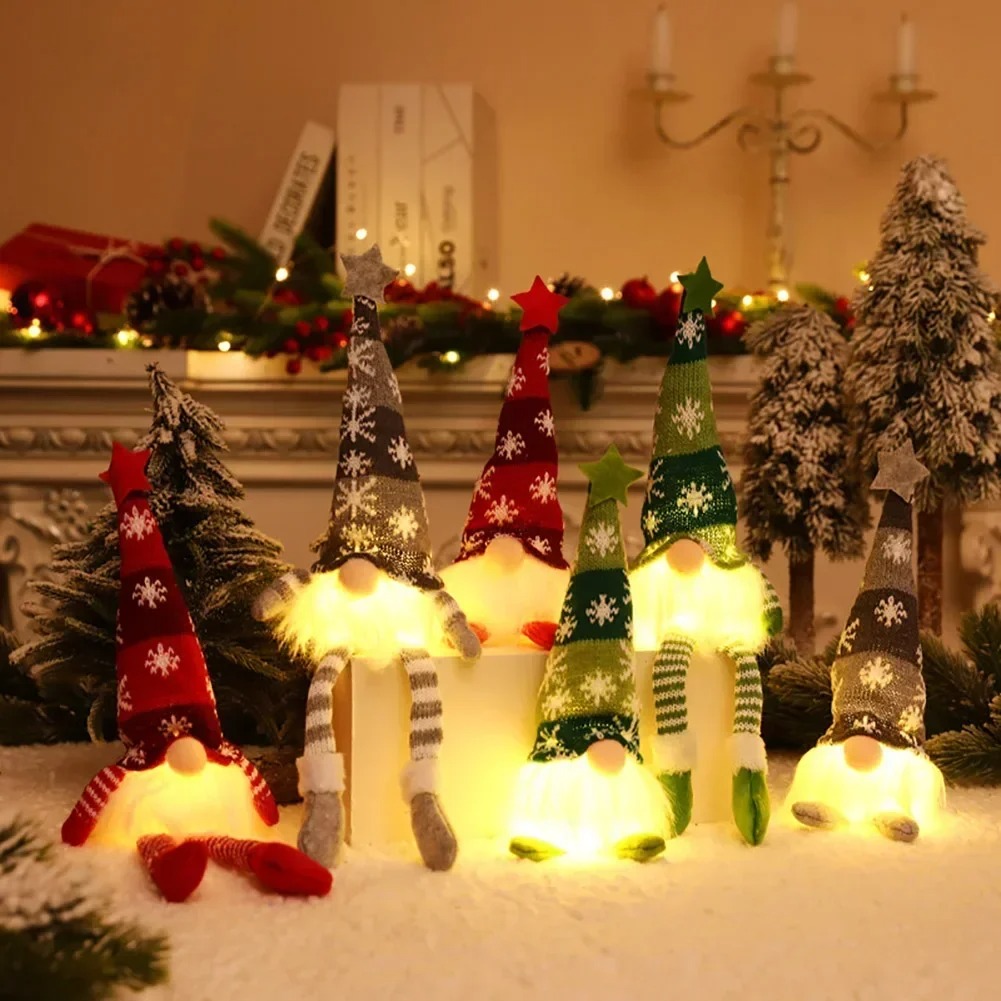 LED Christmas Gnome Faceless D - Home Decor Xmas Gifts บทวิจารณ์และราคา