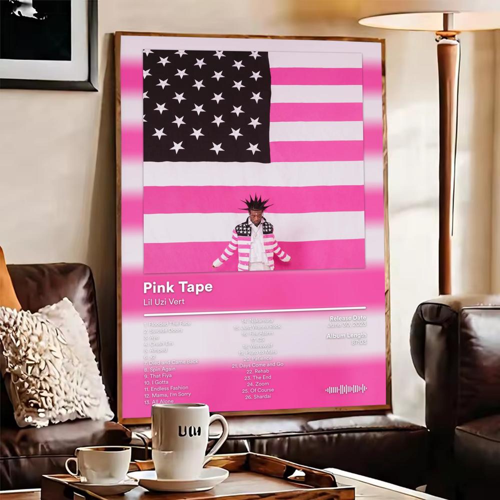 Lil U-Uzi V-Vert Album Poster  - Home Decor Living Room Ideas บทวิจารณ์และราคา