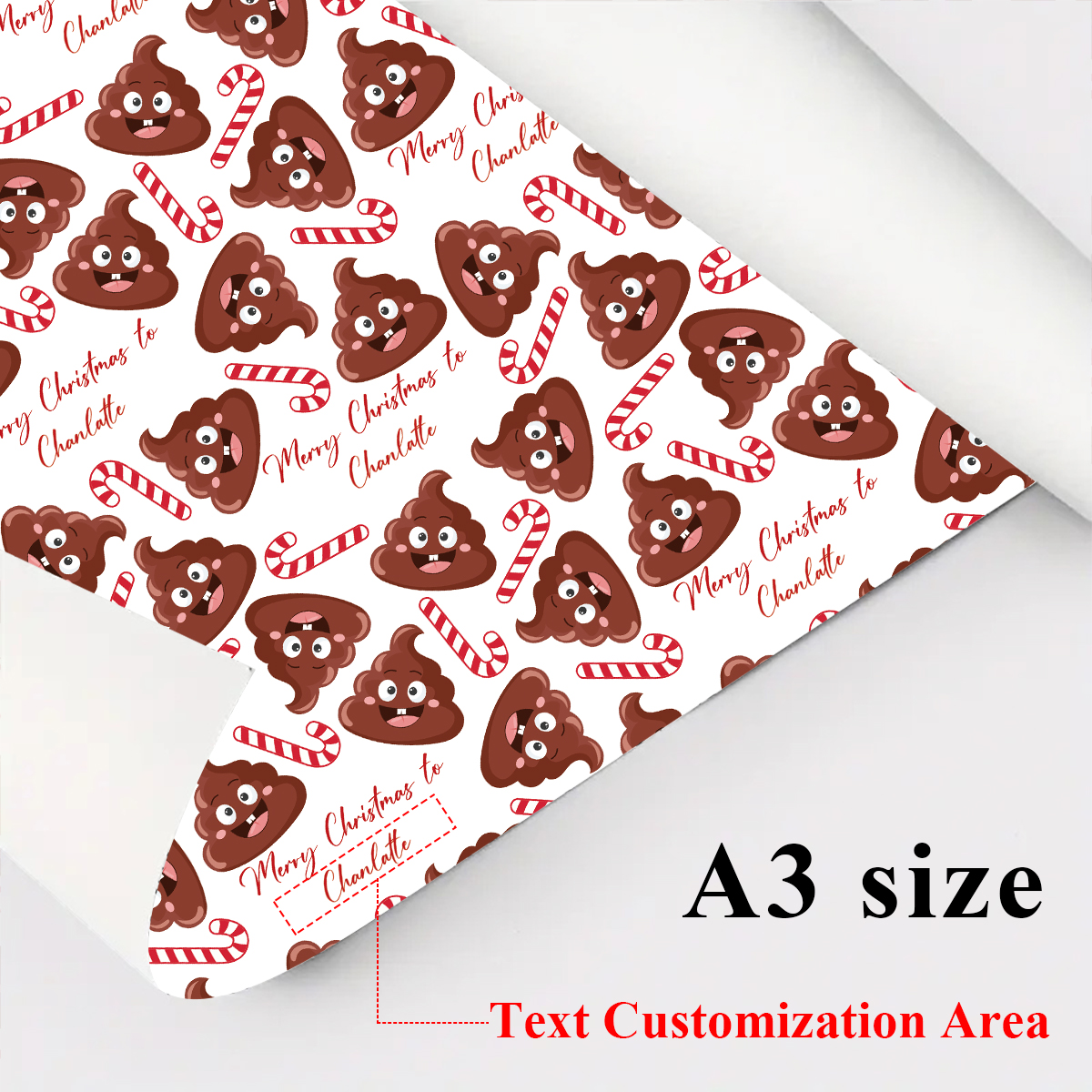 3pcs Custom Name Christmas Pap - Home Decor Emoji บทวิจารณ์และราคา