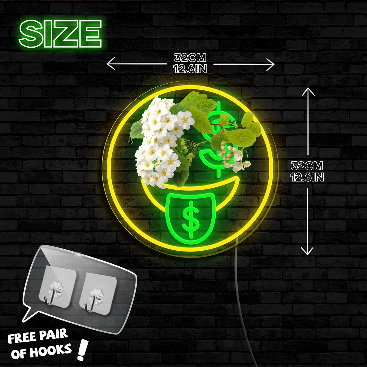 Money Neon Sign LED Night Ligh - Home Decor Emoji บทวิจารณ์และราคา