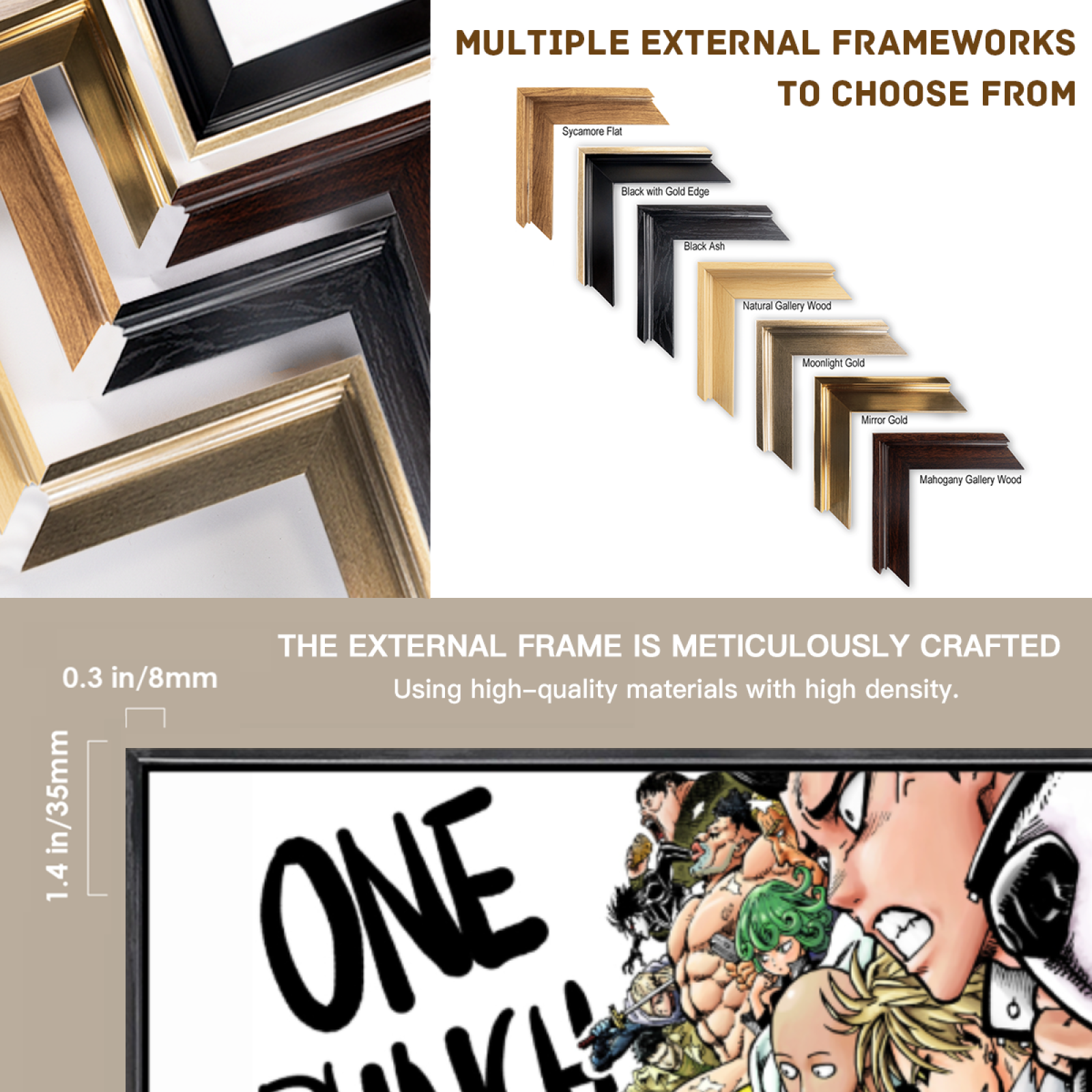 Japanese Manga Multi-Size Canv - Home Decor Mirror บทวิจารณ์และราคา