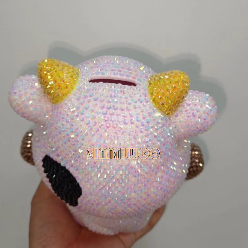 DIY Rhinestone Art Cow Doll To - Home Decor Exhibition บทวิจารณ์และราคา