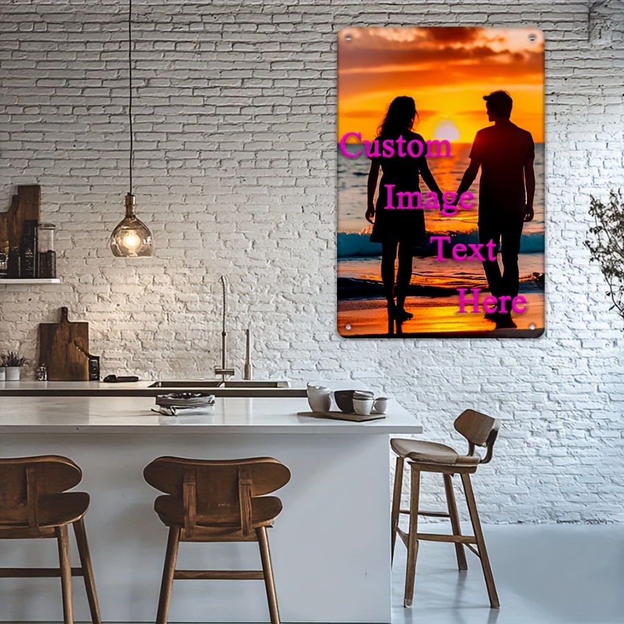 Custom Image/Text 2D Flat Prin - Home Decor Free Images บทวิจารณ์และราคา