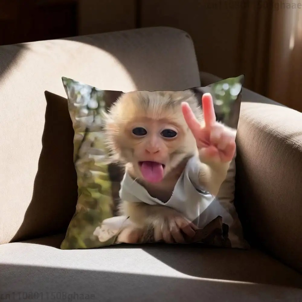 Funny Meme Monkey Cushion Cove - Home Decor Emoji บทวิจารณ์และราคา