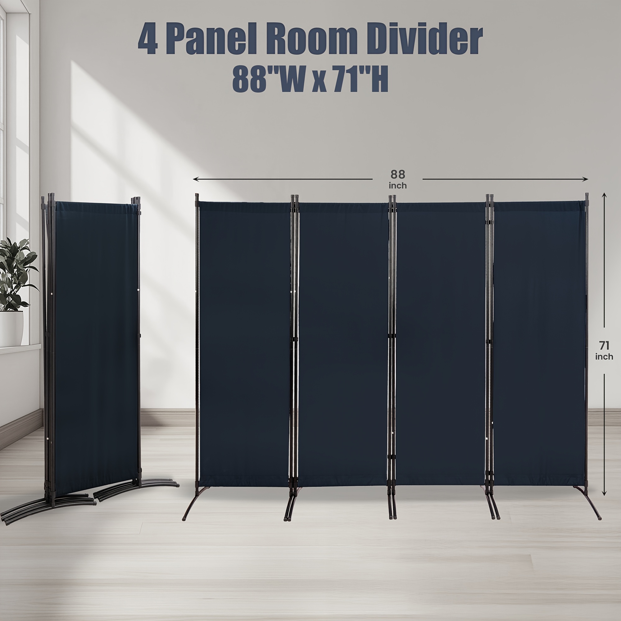 Room Divider Folding Privacy S - Home Decor Canvas บทวิจารณ์และราคา
