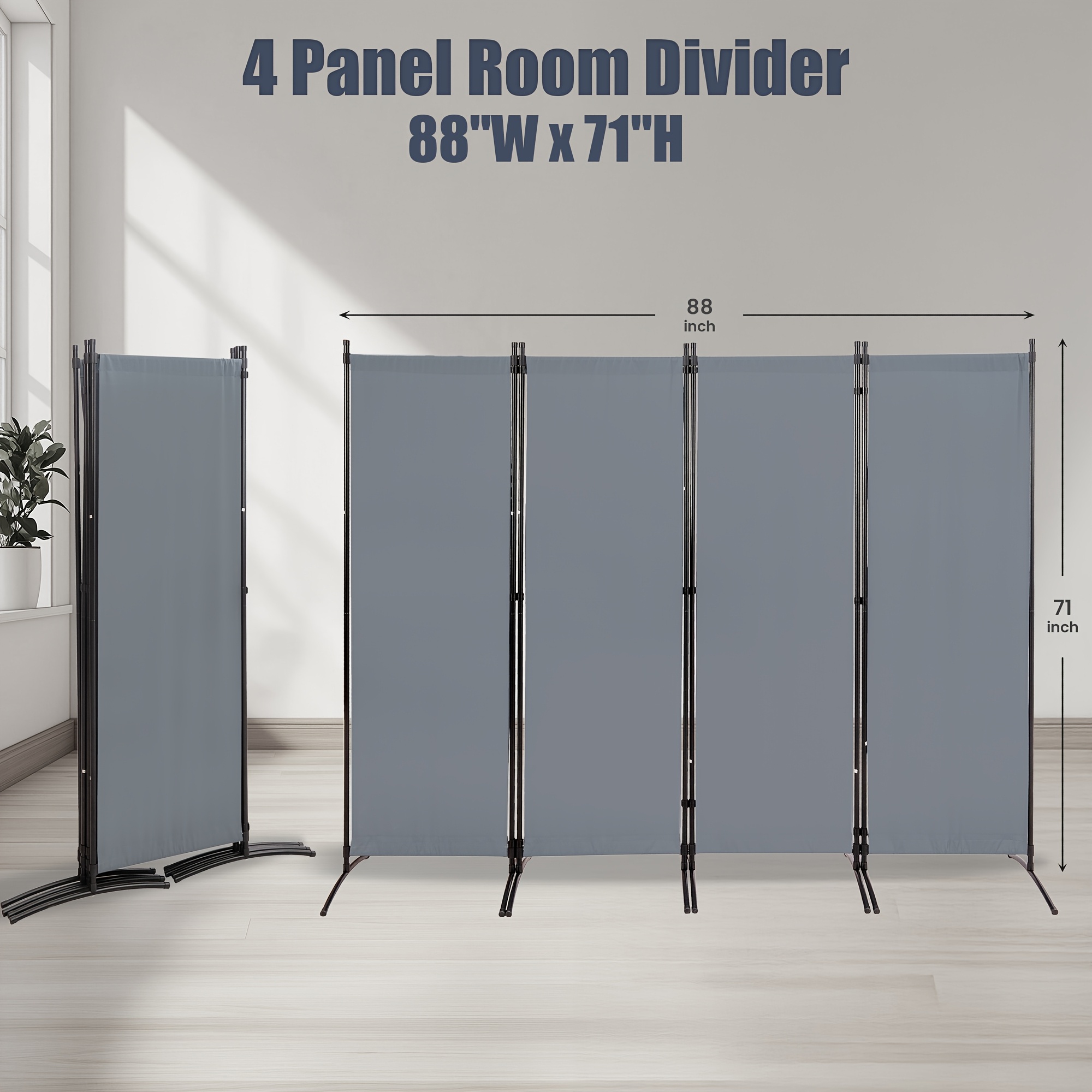 Room Divider Folding Privacy S - Home Decor Canvas บทวิจารณ์และราคา
