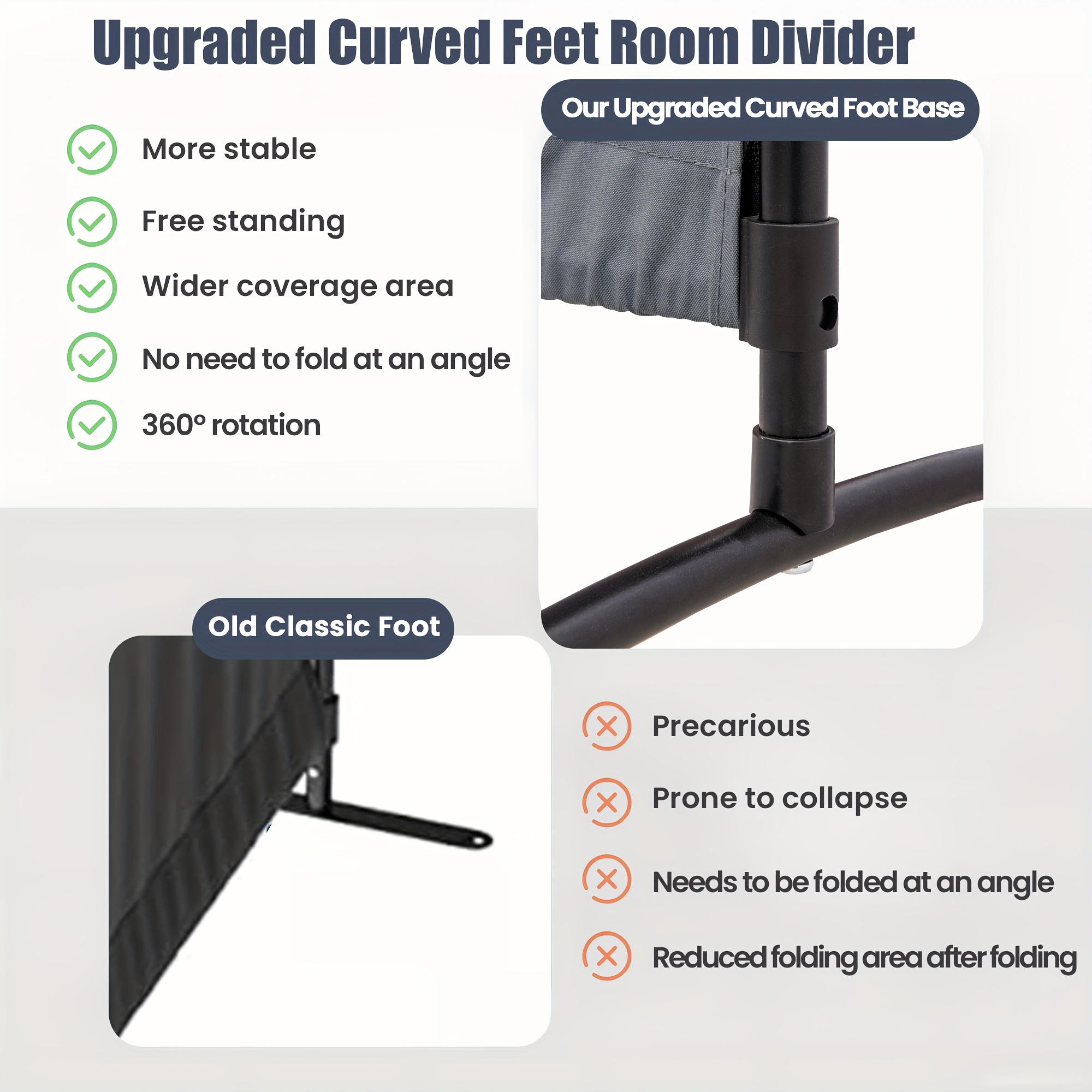 Room Divider Folding Privacy S - Home Decor Canvas บทวิจารณ์และราคา