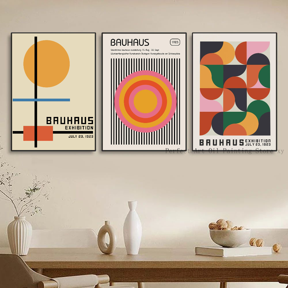 Bauhaus Geometric Exhibition P - Home Decor Exhibition บทวิจารณ์และราคา
