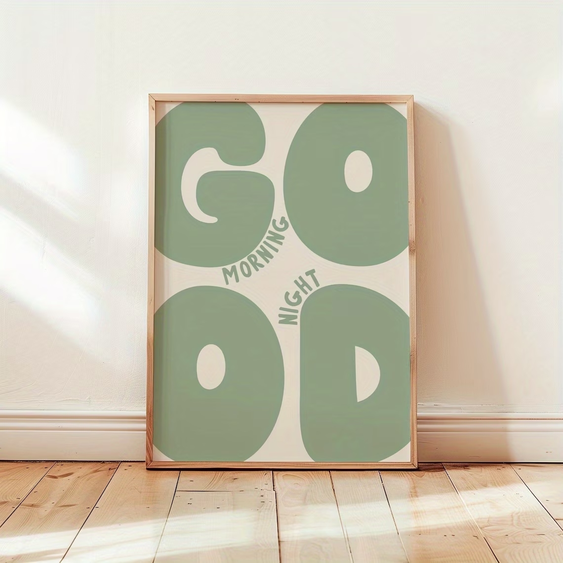Modern Green Good Morning Good - Home Decor On Wall บทวิจารณ์และราคา