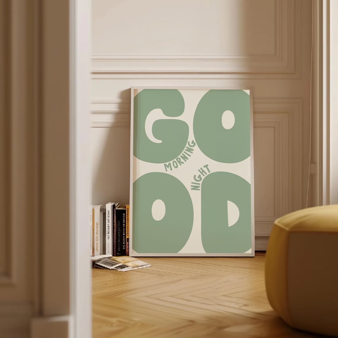 Modern Green Good Morning Good - Home Decor On Wall บทวิจารณ์และราคา