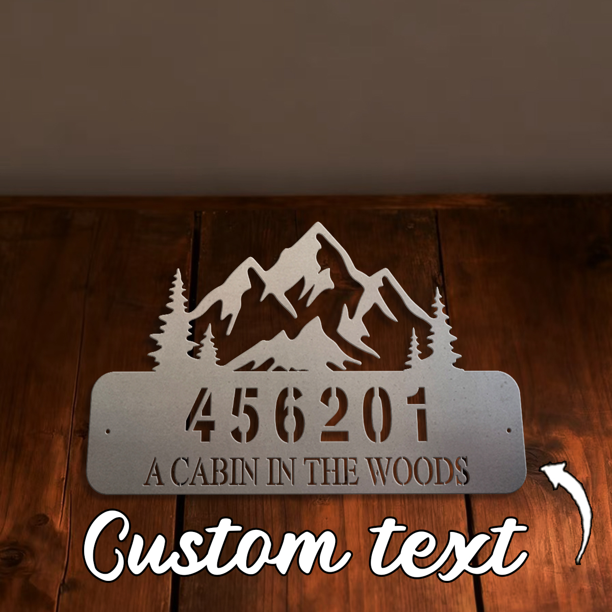 Custom mountain range Metal Wa - Home Decor Range บทวิจารณ์และราคา