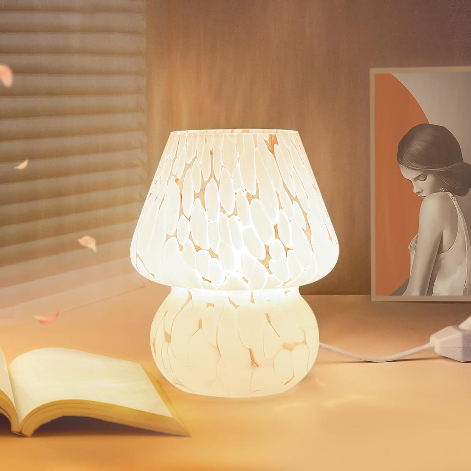 Cute Mushroom Lamp Set of 2, S - Home Decor Living Room บทวิจารณ์และราคา