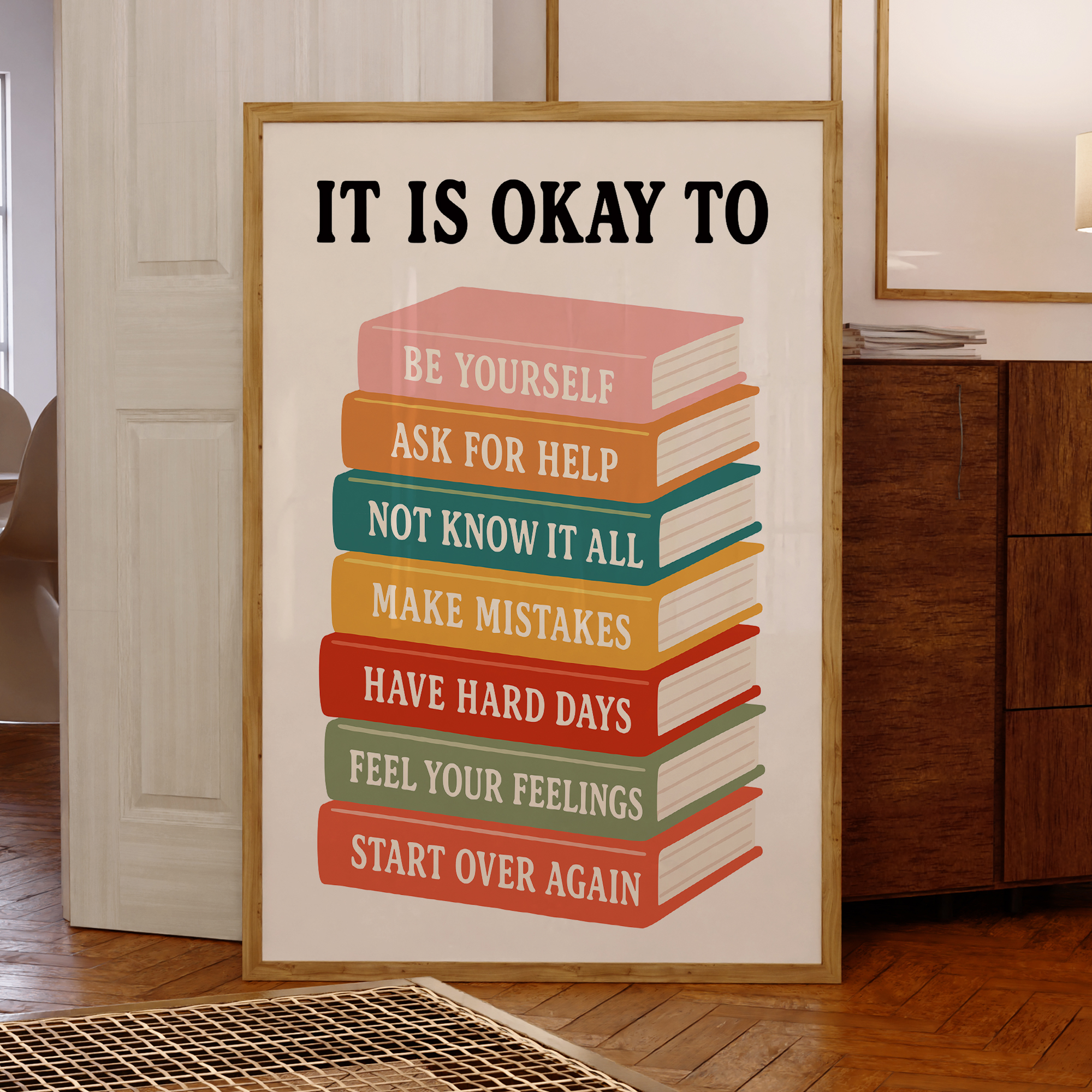 Modern Interesting It Is Okay  - Home Decor On Wall บทวิจารณ์และราคา