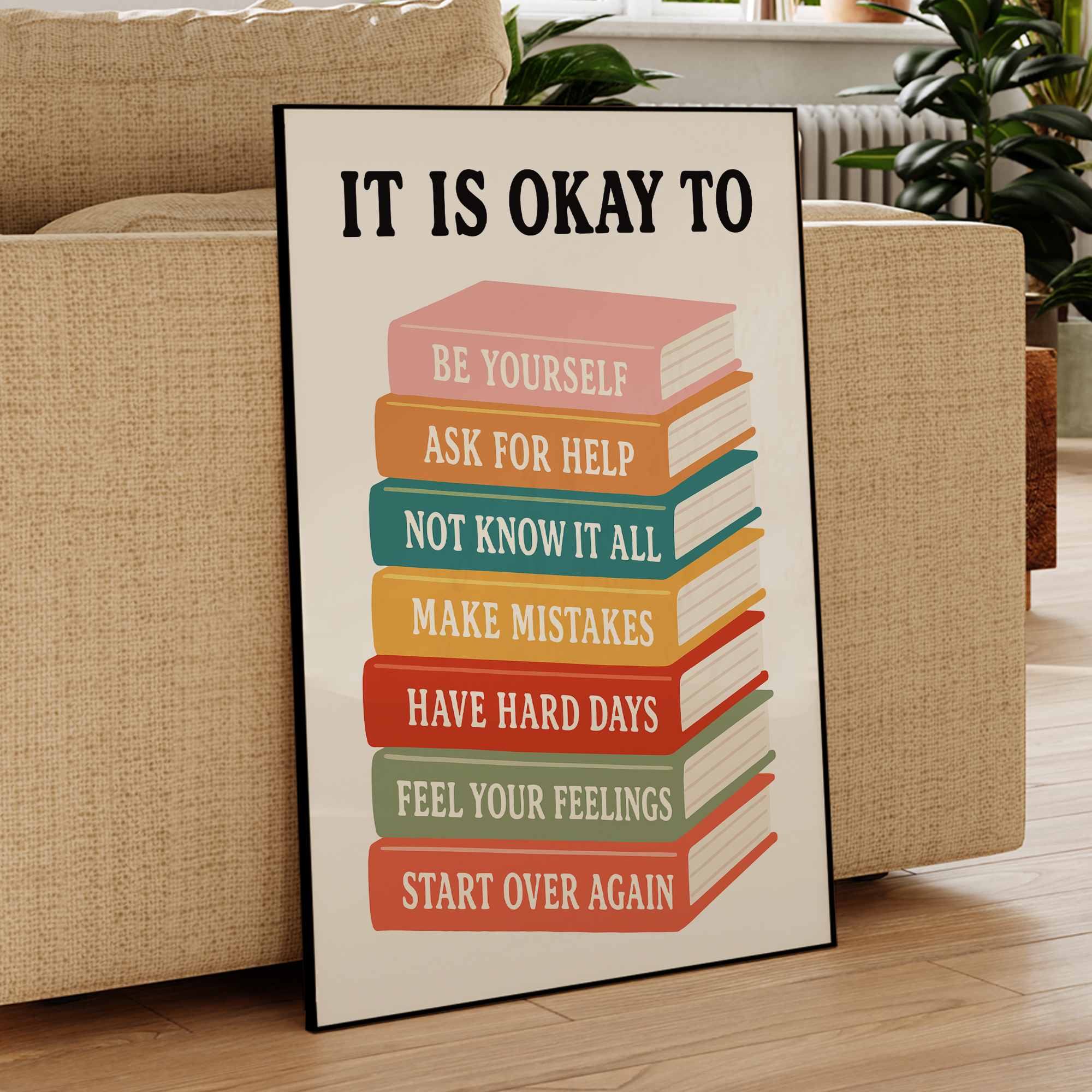 Modern Interesting It Is Okay  - Home Decor On Wall บทวิจารณ์และราคา