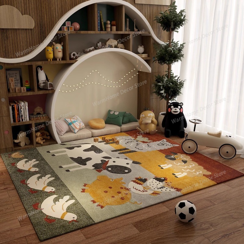 Cute Cartoon Farm Animals Livi - Home Decor Ig บทวิจารณ์และราคา
